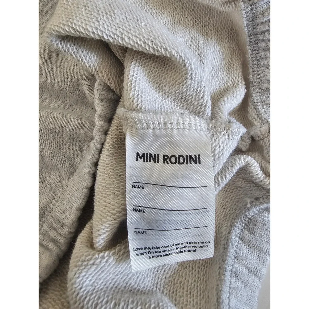 Mini Rodini Kids Grey Siamese Cat Organic Cotton Sweatshirt US 7-9YRS unisex